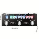 TM-VAVE Pedal de Efectos Portátil para Guitarra - Procesador Multi-Efectos Todo en Uno con USB, Afinador Integrado, 9 Modelos IR Cab, Reverb/Delay/Chorus - Tablero Compacto para Guitarra Eléctrica y Bajo, Uso Doméstico/Estudio/Vivo - , Pedal de Efectos M