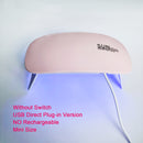 Linterna Portátil Mini para Uñas, Ideal para Gel y Secado, Diseño Plegable con Alimentación USB