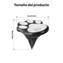 4 unidades de luces de huellas de pata solar para jardines, luces de jardín solar, luces de camino para exteriores para gatos y perros, luces LED de calle blanco cálido/blanco frío, adecuadas para patios, jardines, caminos y jardines, también ideales par