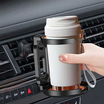 1pc Portavasos Multi-Función Plegable para Coche y Cenicero - Material ABS Duradero, Diseño Ventilado para Tazas de Café, Botellas de Soda y Bebidas - Perfecto para Coches, Camiones y SUV, Portavasos | Portavasos Moderno | Portavasos ABS Duradero