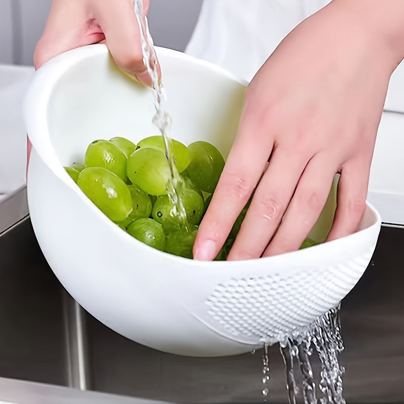 1/2pcs Cesta de Almacenamiento, Cesta de Lavandería Multifuncional, Cesta de Drenaje de Alimentos Moderna, Fruta, Verdura, Arroz y Granos, Caja de Almacenamiento de Cocina y Armario de Almacenamiento, Accesorios de Cocina