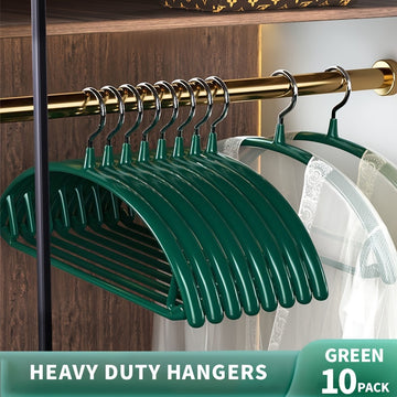 20/10 uds Perchas de metal para ropa, Percheros sin rastro, Perchas resistentes para abrigos de alta resistencia, Perchas para el hogar Almacenamiento y organización de secado de ropa para dormitorio, baño, hogar