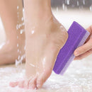 Piedra pómez morada para pies duros luz beige y removedor - limpiador de pies manual no eléctrico con mango ergonómico, sin fragancia para hogar, viajes, spa - regalos de San Valentín y Año Nuevo, herramienta de cuidado de pies, diseño elegante, textura