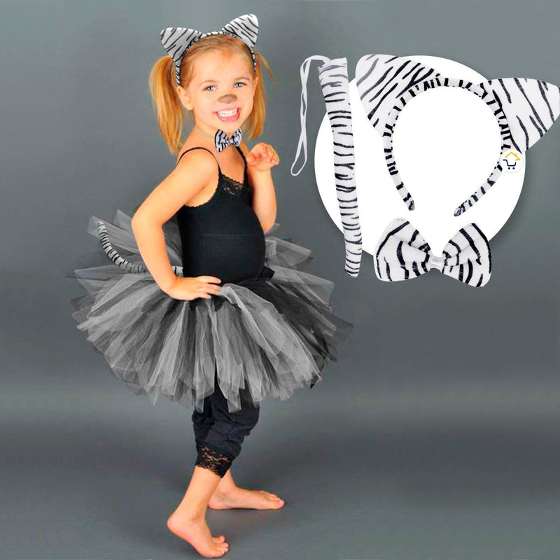 Kit Accesorios Cebra Disfraz Halloween Fiesta Disfraces OD523