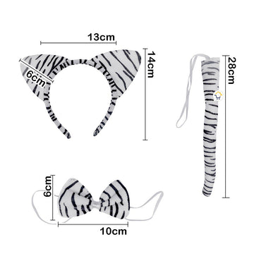 Kit Accesorios Cebra Disfraz Halloween Fiesta Disfraces OD523