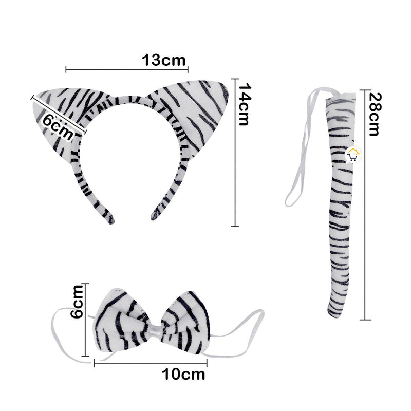 Kit Accesorios Cebra Disfraz Halloween Fiesta Disfraces OD523