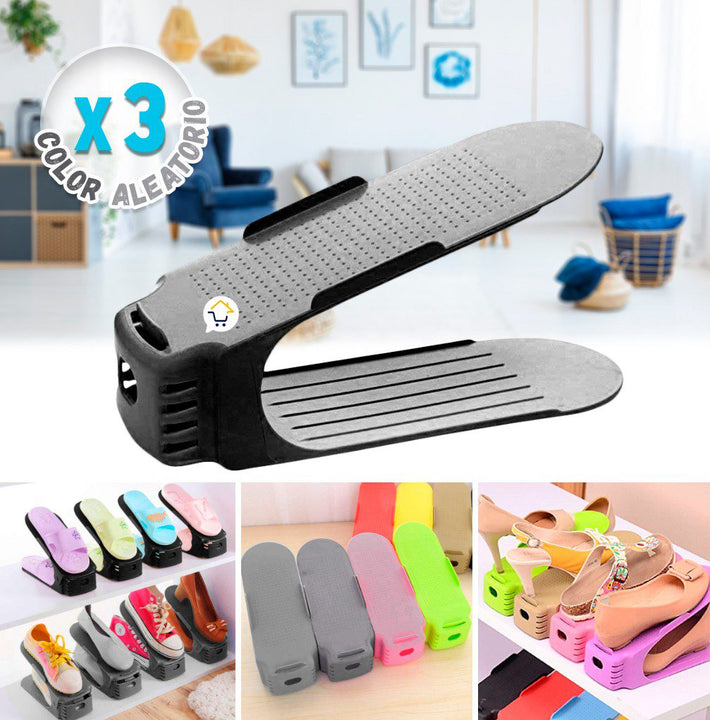 Organizador de zapatos x3 Zapatero Acomodador Plástico ZAP3