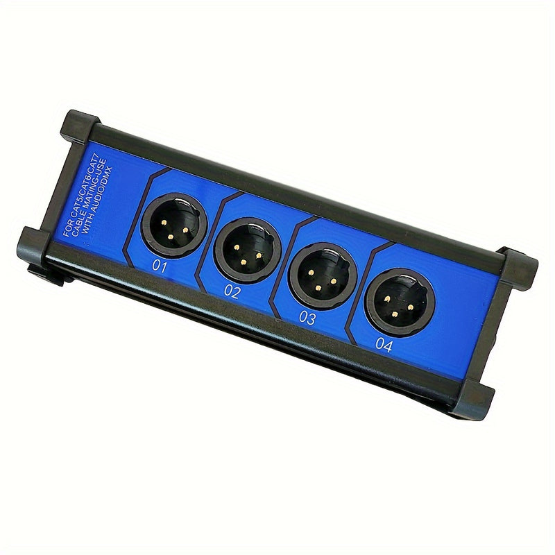 Cable de Desglose XLR a RJ45 de 4 Canales - Extensor Ethernet Cat 5/6 para Escenario, Sonido y Iluminación | Calidad de Audio Profesional con Bajo Ruido y Alta Flexibilidad