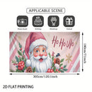 Banner de puerta 2D, 1 unidad, decoración navideña Santa Rosa, poliéster, ideal para regreso a clases, fiesta hawaiana, Halloween, fondo decorativo para habitaciones y jardín exterior