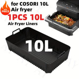 COSORI 10L Fritura de Aire Liners de Silicona - Antiadherentes, Reutilizables 5L/10L bandejas para Horno y Vaporizador, Ideal para Resultados de Fritura Perfectos, Accesorios de Fritura de Aire | Bandeja de Cocina Duradera | Bandeja Resistente al Calor