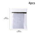 4 piezas de bolsas de malla para ropa con cremalleras, bolsas de almacenamiento para viajes, especialmente diseñadas para lavadoras, bolsas de lavandería para ropa exquisitas y resistentes a la deformación para camisas, sujetadores, calcetines, ropa inte