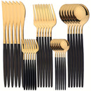 Juego de cubiertos de acero inoxidable de 30 piezas - Utensilios elegantes con acabado espejo, aptos para lavavajillas, incluye tenedores, cuchillos y cucharas - Colección duradera de vajilla