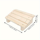 1pc Reposapiés de Madera Inclinado para Escritorio, Taburete de Oficina 29.95X20.96X10.97cm