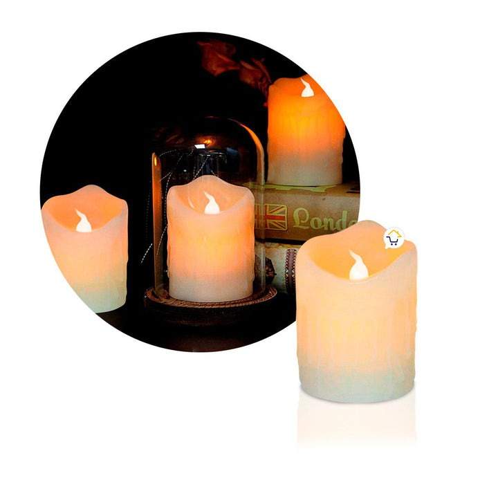 Vela LED Pequeña Efecto Real Cera Parafina WP17043-1