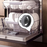 Pack de 4/8 Ruedas de Repuesto para Estante de Lavavajillas - Ruedas Inferiores de Plástico Duradero y Rodante Suave Negras para Reparación de Estantes (WD12X10231, 1263942, AP3994981, PS1481883), Accesorios para Electrodomésticos, Textura Estriada Antid