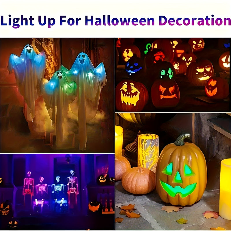 4 luces decorativas LED, luces ambientales recargables por USB, luces neónicas RGB con control remoto, adecuadas para coches, motocicletas, camiones, bicicletas, hogares y más luces decorativas versátiles.