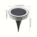 4 luces solares para entierro en tierra, decoración de jardín de patio al aire libre con disposición de pasos solares, luces de enchufe para césped, luces de escaleras