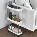 Carrito de Almacenamiento Rodante Multinivel Versátil - Perfecto para Espacios de Baño, Cocina y Sala de Estar