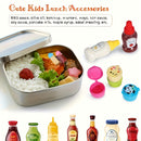 Juego de Bento de 38 Piezas con Botella Mini, Tenedores Estilo Animal Creativos y Tenedores para Postres – Ideal para Cocina Familiar, Picnics, Camping y Fiestas – Incluye Utensilios y Accesorios