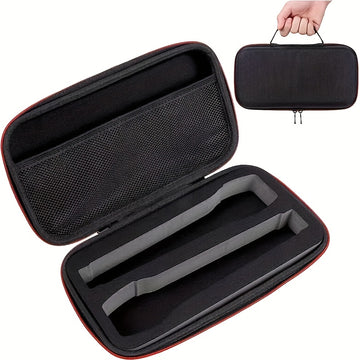 Estuche de Almacenamiento para Dos Micrófonos - Tela Negra Duradera con Bolsillos de Malla y Asas Resistentes para Organización de Accesorios de Grabación en Estudio o Campo, Organizador de Accesorios de Estudio | Estuche Elegante | Cierre Seguro con Cre