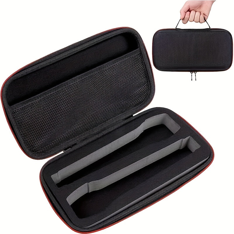 Estuche de Almacenamiento para Dos Micrófonos - Tela Negra Duradera con Bolsillos de Malla y Asas Resistentes para Organización de Accesorios de Grabación en Estudio o Campo, Organizador de Accesorios de Estudio | Estuche Elegante | Cierre Seguro con Cre