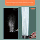 1 unidad de cabezal de ducha de alta presión con 5 modos, 5 velocidades ajustables y 5 patrones de rociado - Cabezal único montado en pared para decoración de baño, material ABS duradero para una experiencia de ducha moderna, flujo de agua ajustable, pre