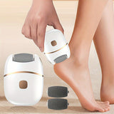 Lijadora eléctrica recargable para pies - Carga USB, batería de litio, sin aceite, pies suaves y cuidado de uñas, no necesita fuente de alimentación, cortadora para pies.