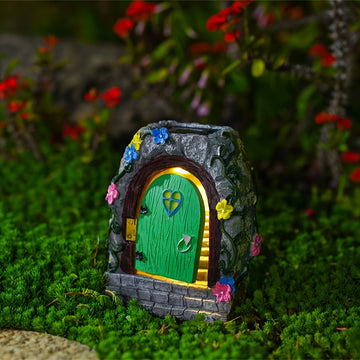 Farol solar de resina en forma de casa en tronco para árboles, adecuado para jardines, patios, céspedes, entradas, estanques y alfeizares, regalos especiales para amigos durante festividades