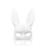 Mascara Conejo Blanco Mujer Sexy Media Cara Halloween Accesorio Disfraz PG395B