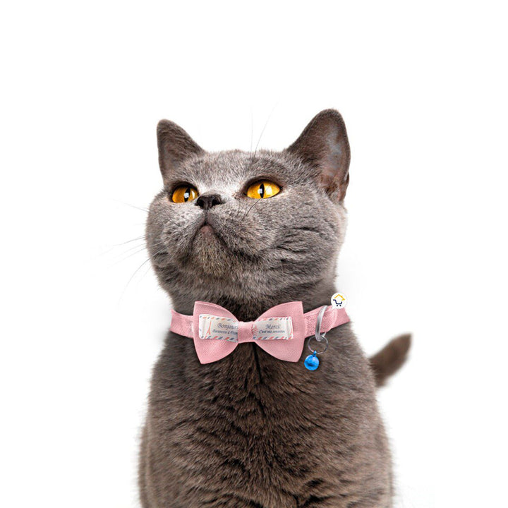 Collar Corbatín Con Cascabel Perros Gatos Correa Mascotas MAS44
