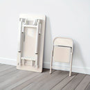 Escritorio plegable para computadora incluye silla, diseño compacto para hogar, dormitorio y espacios pequeños, estilo moderno, simple y elegante, adecuado para todas las estaciones.
