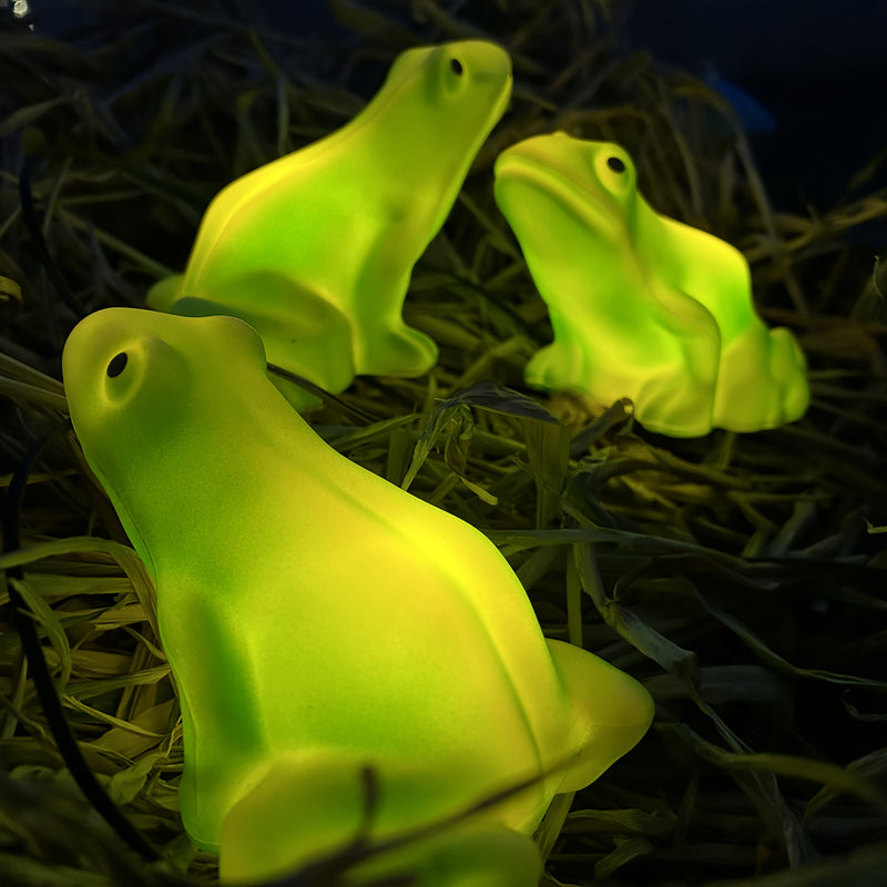 6 unidades de luces de sendero solares de rana verde - Impermeables, clasificación IP65, decoración de jardín eficiente en energía con luz suave, ideal para hogar, césped y decoraciones de vacaciones, regalo perfecto para el Día de la Madre, mujeres y ab