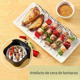2 Juegos de Espinazos de Acero Inoxidable, 1 Juego de 24 Espinazos, 1 Juego de 10 Espinazos Verticales Independientes, Adecuados para Barbacoas Caseras de Vegetales y Carne, Accesorios para Horno de Aire Frito