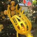 Recogedor de Frutas Reutilizable Ligero con Mango Ergonómico - Herramienta de Cosecha Segura para Alimentos en Polipropileno Amarillo, Ideal para Huertos, Granjas y Jardines Domésticos - Equipo Práctico y Duradero, Diseño Moderno, Construcción Robusta, A
