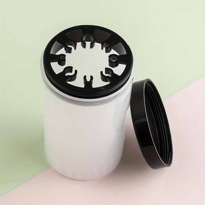 Organizador profesional de herramientas para uñas con taza de esponja y soporte para cepillo - Plástico hipoalergénico, incluye cepillos de gel y recipiente de limpieza, ideal para herramientas de manicura y pedicura, soporte para cepillo de uñas, sumini