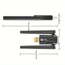 Tarjeta WiFi 6 AX900, Adaptador de Red USB, Adaptador WiFi USB de Doble Banda 2.4G y 5G, Adaptador Inalámbrico 802.11ax 900Mbps, Receptor Inalámbrico Compatible con Mac Laptop PC de Escritorio, Windows WIN 7/WIN 8/Win 10/11, etc.
