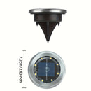 FACHOI 8 luces solares LED para exteriores, focos de jardín con sensor de luz, encendido/apagado automático, plástico resistente y acero inoxidable, duración de 8-10 horas, fácil instalación para patio, jardín, camino, terraza, césped
