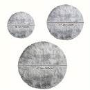 1pc Alfombra Redonda Tie-Dye Shaggy, 3cm de Grosor, Suave y Amigable con la Piel, de Fibra de Poliéster para Sala de Estar y Dormitorio, Solo Lavado a Mano, Alfombra Interior