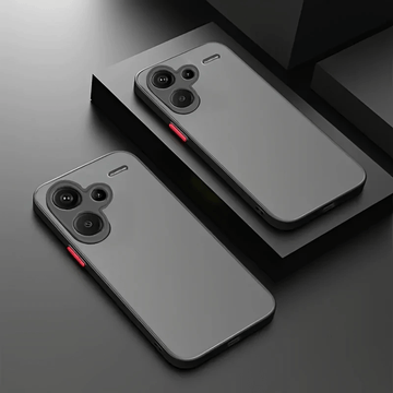 Redmi Note 13 Pro Plus con Material Antigolpes - Parachoques de TPU, Cubierta Transparente de PC Duro, Bordes Elevados, Excelente Efecto de Absorción de Impactos