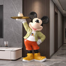 Figura grande de resina de Mickey Mouse - Colores vibrantes, PVC duradero, perfecto para regalos de cumpleaños, decoración de fiestas y decoración de hogar, diseño juguetón, artesanía de calidad.