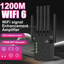 Extensor de red inalámbrica Momotor-WIFI, amplificador de señal de red doméstica, potenciador de WiFi con tasa de 2,4 GHz, potencia tu señal de WiFi, 35 dispositivos en 4 modos de configuración 1-TAP, 6 paquetes de antenas potentes de 360°, cubierta comp