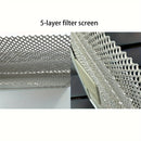 Juego de 2/3 piezas filtro para campana extractora 26.16cm x 32.0cm, malla de aluminio de 5 capas, filtro de grasa, fácil de limpiar, duradero, fácil de reemplazar, accesorios de cocina