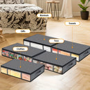 2pcs Bolsas de Almacenamiento Plegables de Gran Capacidad con Ventana Transparente y Asas Duraderas - Cierre de Cremallera Resistente, Organizador de Tela No Impermeable para Ropa, Zapatos, Ropa de Cama y Juguetes - Ideal para la Organización del Hogar,