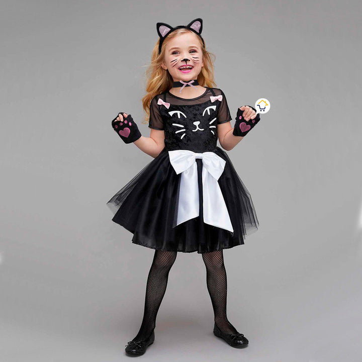 Kit Accesorios Gata Disfraz Halloween Fiesta Disfraces FS9019