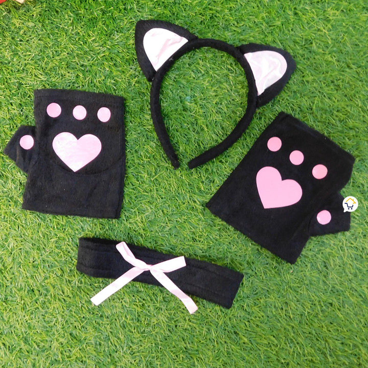 Kit Accesorios Gata Disfraz Halloween Fiesta Disfraces FS9019