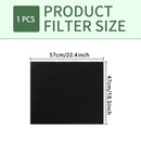 1pc Filtro de Campana Extractora Activado con Carbono - Eliminador de Olores, Captador de Grasa y Partículas, Duradero y Diseño Ajustable