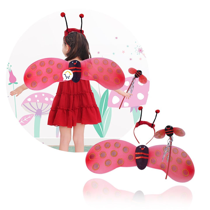 Disfraz Mariquita Alas Diadema  Niñas Halloween OD577MA