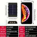 Lámparas solares para exterior con 6 LED, paquete de 2 piezas. Incluye 6 luces LED, 2 modos de iluminación, sin necesidad de carga, fácil instalación y no daña la pared