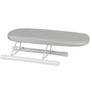 Tablero de planchar compacto con patrones variados, pies antideslizantes plegables, base resistente al calor, diseño ahorrador de espacio, ideal para costura y manualidades, tablero portátil pequeño