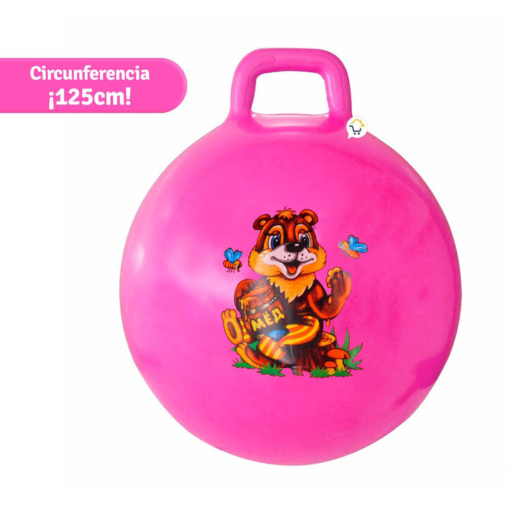 Pelota Saltarina Inflable Agarradera juguete Montable Infantil GM2201